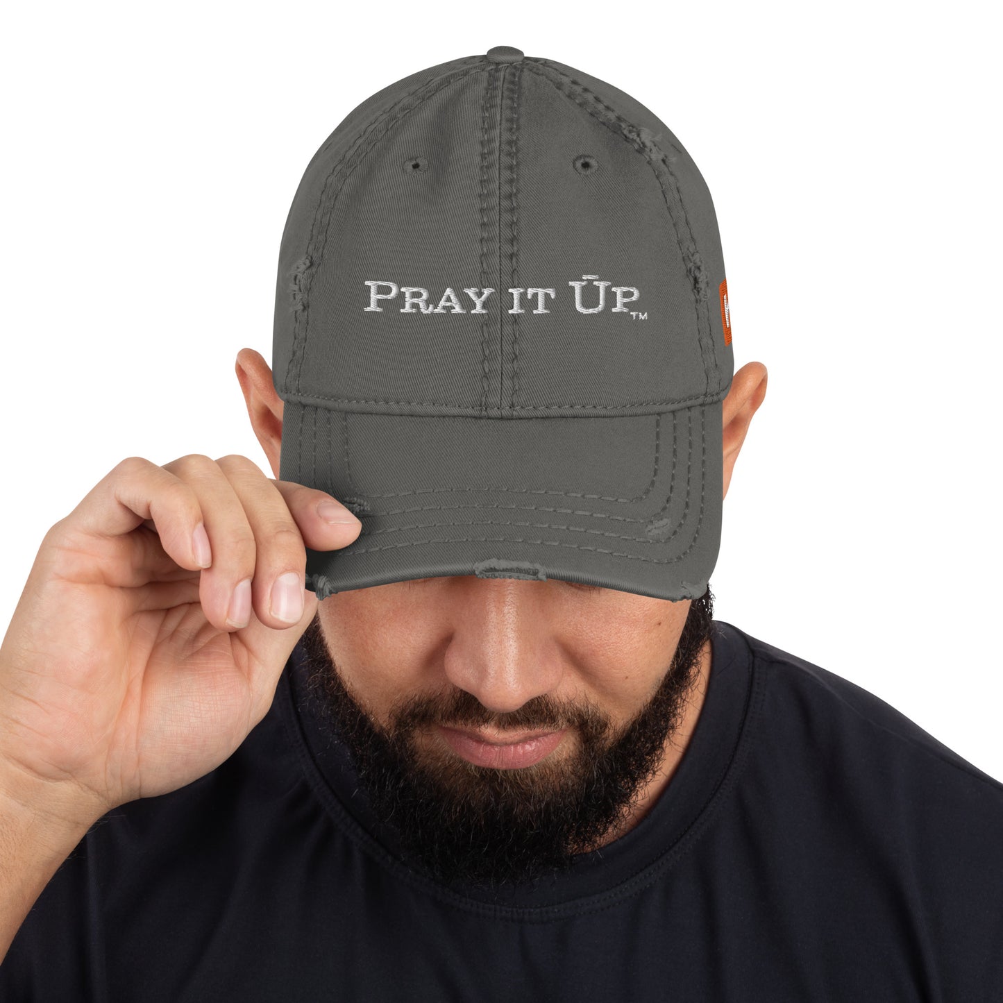 Pray it Ūp (western) | Distressed Dad Hat