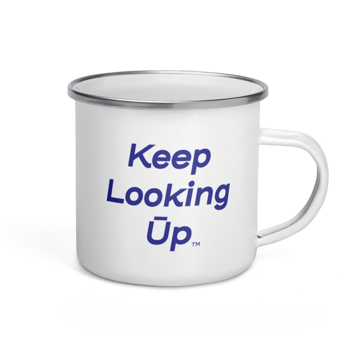 Keep Looking Ūp | Enamel Mug